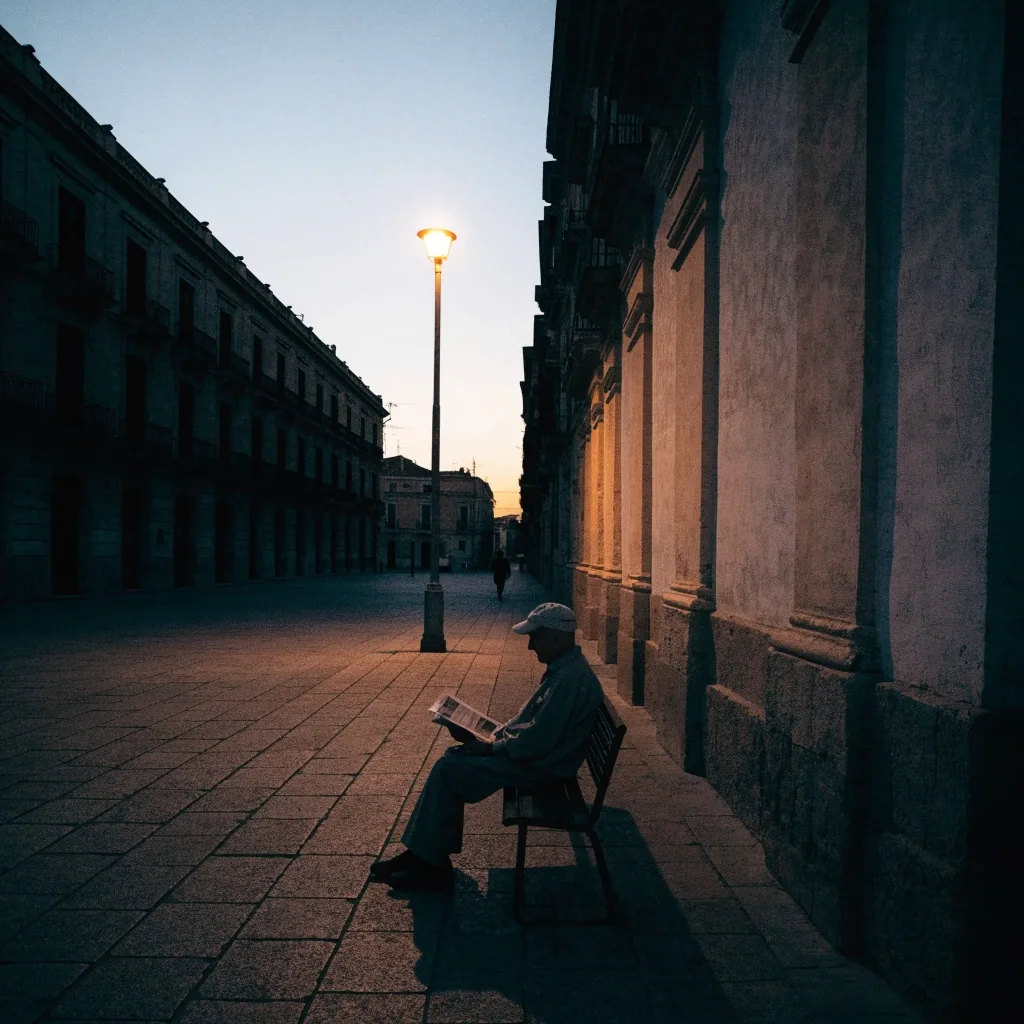 Calle de Valencia al atardecer junto a la sede del equipo editorial