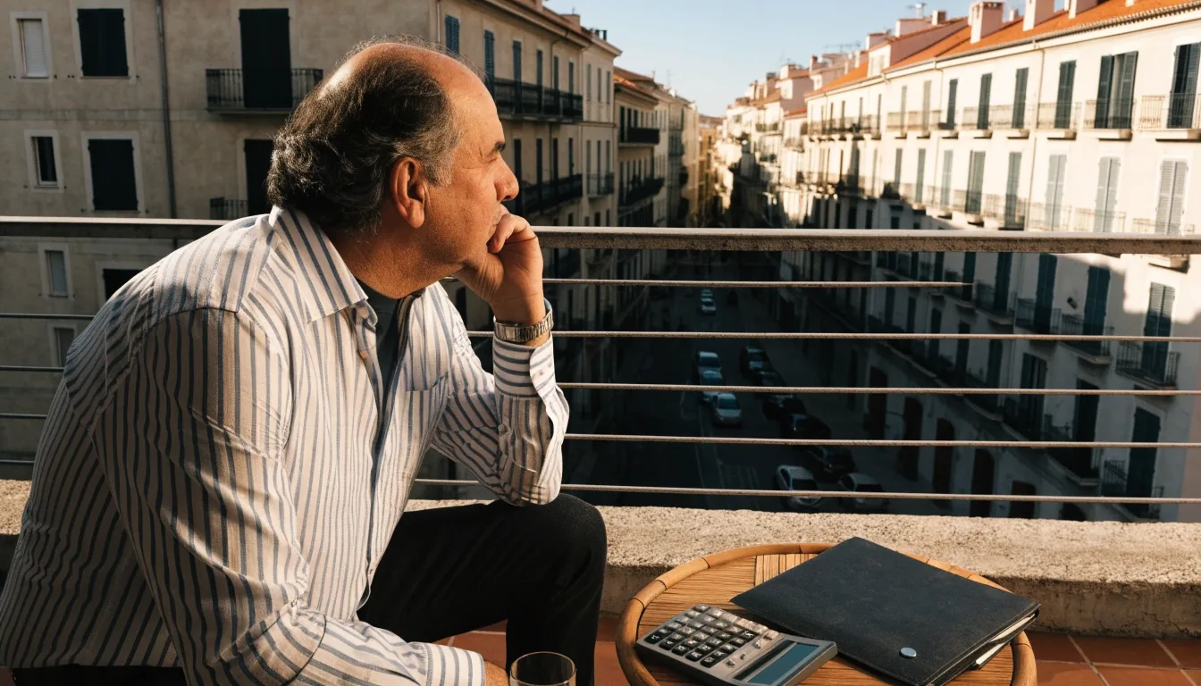 Persona calculando en casa cuánto puede cobrar de su ahorro al jubilarse