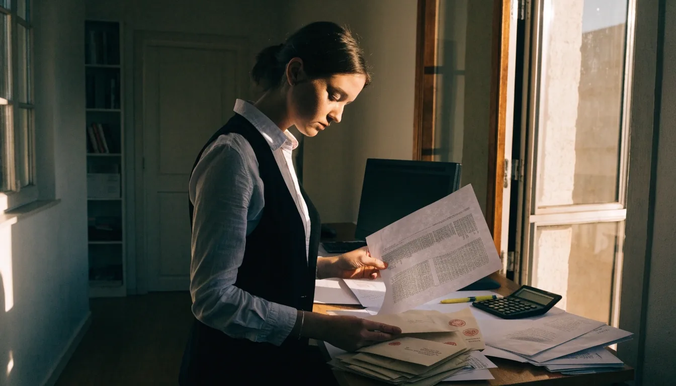 Comparación de dos documentos impresos sobre una mesa de trabajo